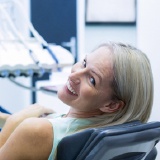 woman in dental chair